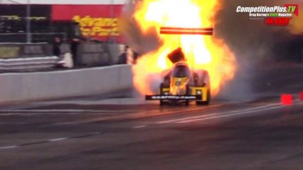 Tony Schumacher Endures Major Engine Explosion During Testing in Pheonix