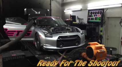 The 7 Second ETS GTR performs a violent pull on the Dyno