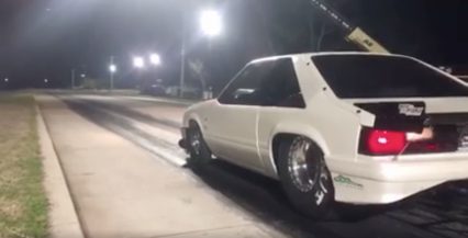 Street Outlaws Chuck on Big Tires Makes a Fast Test Pass on the Street!