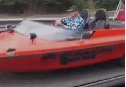 Ever Seen a Boat Car Cruising Down The Freeway? #MERICA