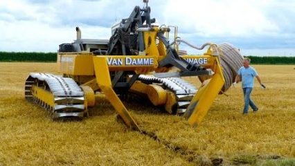 A Trench Laying Machine So Intricate We Are Impressed! The Inter-Drain GP-Series V Plow