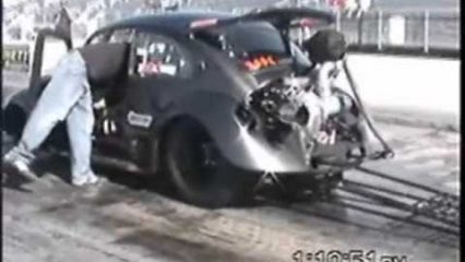 Black Mamba Rotary VW Bug Hauls The Mail! 8.57 @ 154MPH