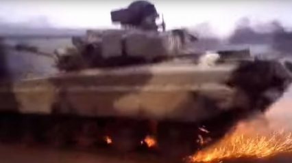 Drifting a Tank Can’t Be Good For The Tracks… But These Guys Don’t Care!