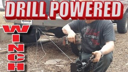 Drill Powered Winch Build – Redneck Engineering at it’s Finest