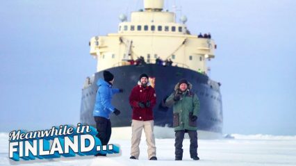 Getting Run Over by the Giant Icebreaker Ship? The Dudesons Are nuts!