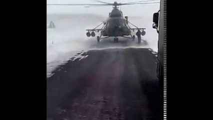Helicopter Pilot Lands on the Freeway to Ask Trucker For Directions!