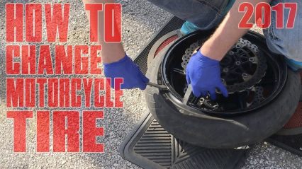 How to Change a Motorcycle Tire by Hand DIY Tutorial