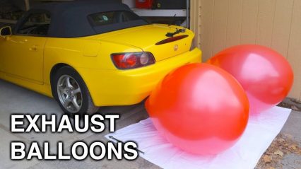 Inflating Balloons With An Exhaust – How Much Air Do Cars Use?