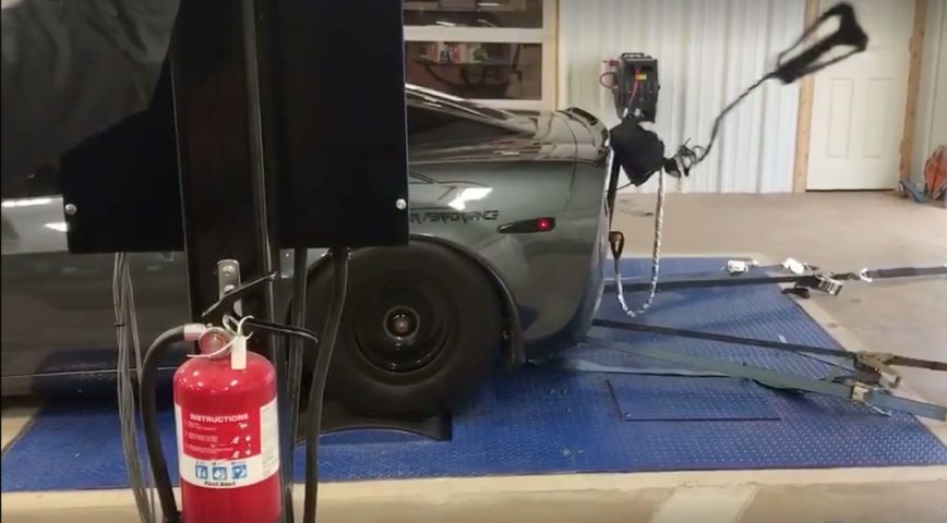 Nasty C6 Z06 Corvette Dumps The Chute After a Dyno Pull!