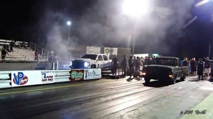 KC in the Gas Monkey Garage Truck at the Drag Strip!