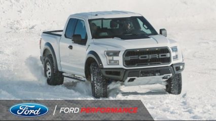 Ken Block Unleashes the 2017 Ford F-150 Raptor on Winter