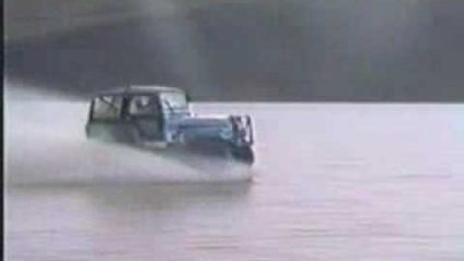 Miracle Jeep Crosses Open Water With Ease! How is this Possible?