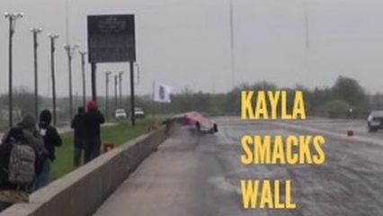 Street Outlaws Kayla Morton Smacks the Wall But Saves it From Being Totaled