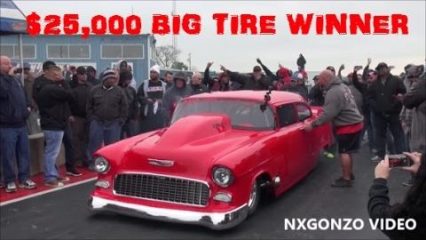 Street Outlaws “The 55” VS Swamp Thing -Plan B – Birdman 25K Big Tire Champ!