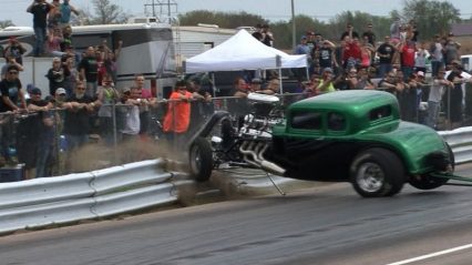 1932 Ford Hits Guardrail vs Street Outlaws Chuck – No Prep Mayhem