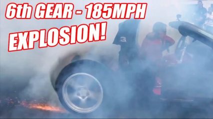 6th Gear Burnout Ends With INSANE Tire Explosion!