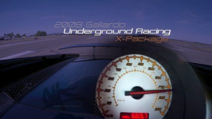 75-200mph in a 2000+HP Underground Racing Lamborghini Gallardo X – [Speedometer View]