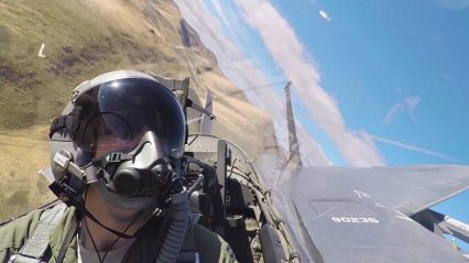Breathtaking Aerial Footage From F-15E Strike Eagle Cockpit