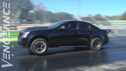 Cadillac CTS-V in the 9’s and Catching Air! Not Your Grandma’s Caddy!