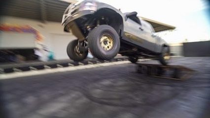 Chevy Prerunner Launches into Orbit at the Donut Garage