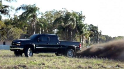 Duramax LBZ Silverado Slinging Dirt and Messing Around