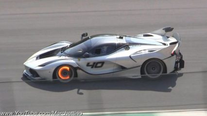 Ferrari FXXK Epic Noises & HOT Glowing Brakes!