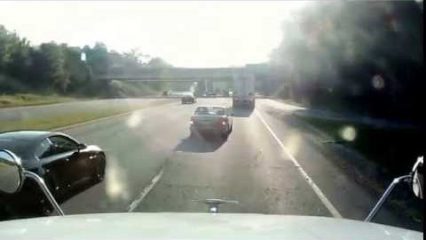 Instant Karma For BMW Driver, The Cop Saw The Whole Thing!