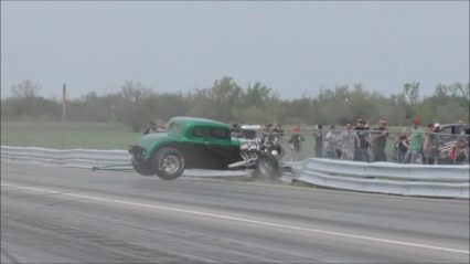 Street Outlaws Chuck Death Trap vs Blown Hot Rod Ends in Crash!