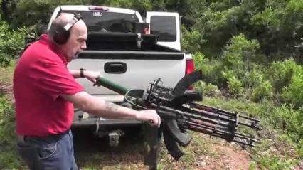 The Redneck Obliterator And Dual AR Gatling Gun