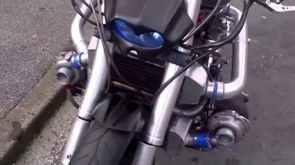 This Twin turbo Motorcycle Must Eat Up The Pavement!