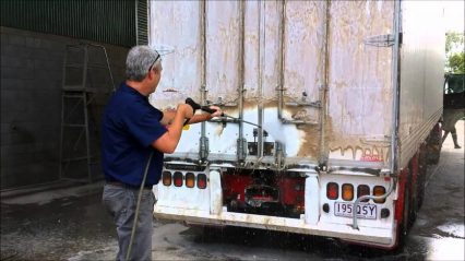 Touchlessly Cleaning a Very Dirty Trailer WIth Ease!