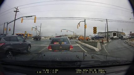 Unmarked Cop Car vs Impatient driver Ends In Instant Karma