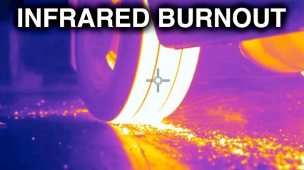 Watching Burnouts Through a Thermal Camera is Quite Mesmerizing