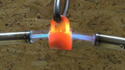 2 Gas Torches VS Padlock, How Long Will it Last?