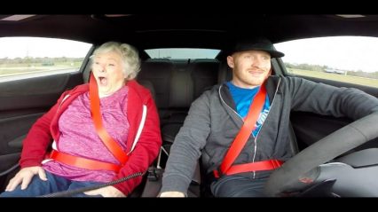 75 Year Old Mother Rides in Sons 770HP ZL1 Camaro