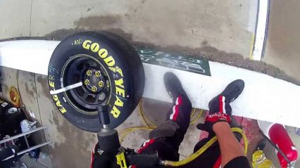 Badass Angle… NASCAR Tire Changer Kyle Symington POV