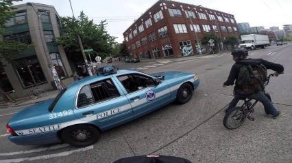 Bicycle Riders Get Pulled Over for Speeding and Racing in the Bike Lane