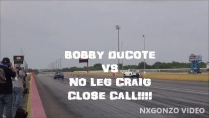 Bobby Ducote in His Mustang vs No Leg Craig! Close Call