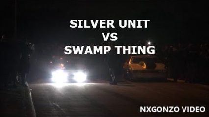 Derek in the Silver Unit vs The Swamp Thing at Cash Days! Real Deal Street Racing!