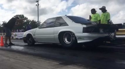 Street Outlaws Chuck Making a REAL Nice Hit with the New SBC Brodix Block!