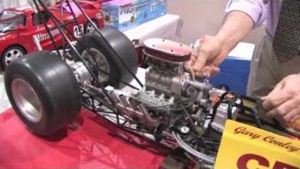 Miniature Dragster With a Miniature Blown V8 Engine!