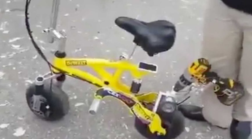 This Drill Powered Mini Bike Is The Ultimate Pit Bike