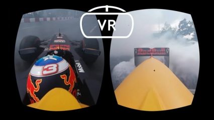 Onboard an F1 Car For Street Burnouts in 360!