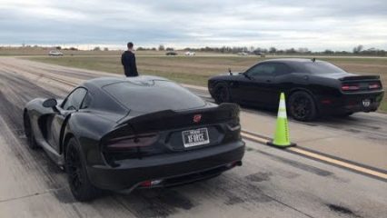The Hellcat Makes Good Power but how Does it Compare to a Viper?