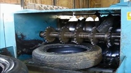 Tires are crushed easily – Cool tire recycling technology