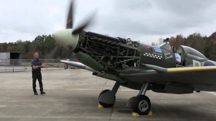 Vintage Spitfire MK XVI Plane – First Engine Run in 17 Years!