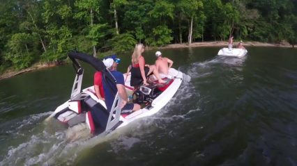 2017 Scarab Jet Boat Almost Sinks to the Bottom of the Lake!