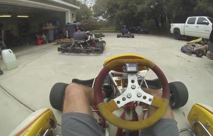 This Guy Has a Go Kart Track in His Front Yard… Goals!