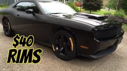 Dodge Challenger Mods – $40 DIY Car Rims (NOT Plasti dip)