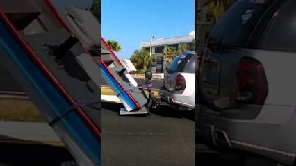 Driver’s Unique Boat Towing Method Flabbergasts Motorists